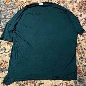 LuLaRoe dark green shirt for women.